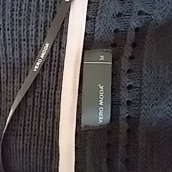 Vero moda black shawl collar open cardigan - Picture 5 of 6